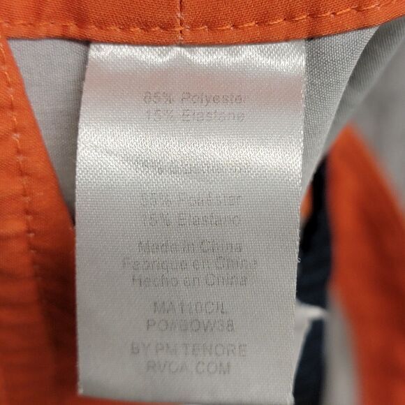 RVCA Men's Swim Trunks - Blue and Orange - Picture 3 of 11